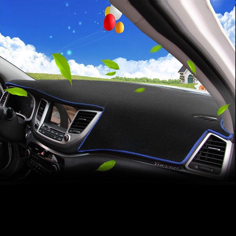 Para Hyundai Tucson , , , , , del tablero de instrumentos del coche cubierta evitar Luz de instrumento alfombra para tablero alfombras Accesorios