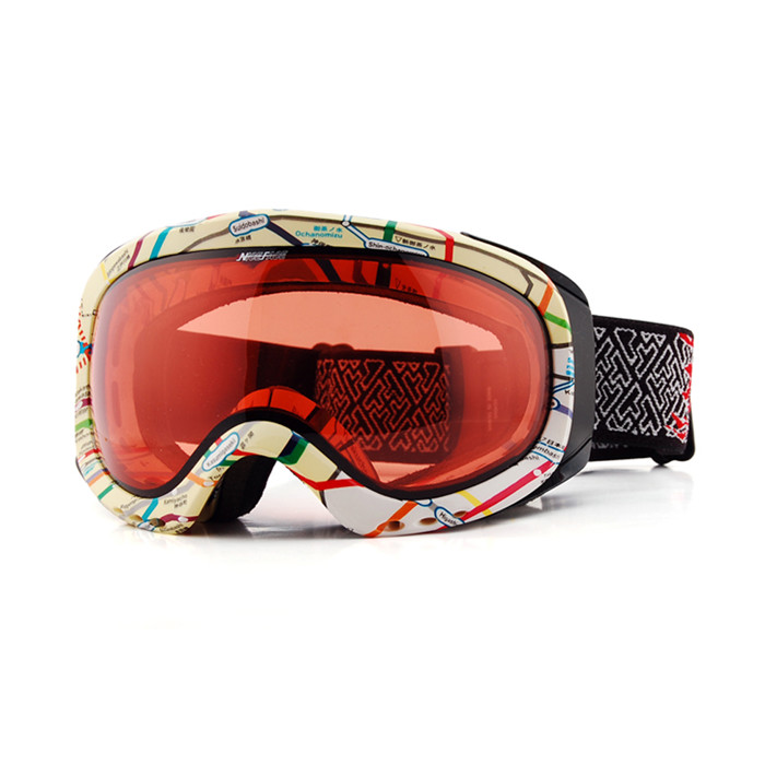 Transition Lens Photochromic Ski Snowboard Snow Goggles Anti-fog UV Protection All Weather Night Vision Sunny Day Men Women: C4