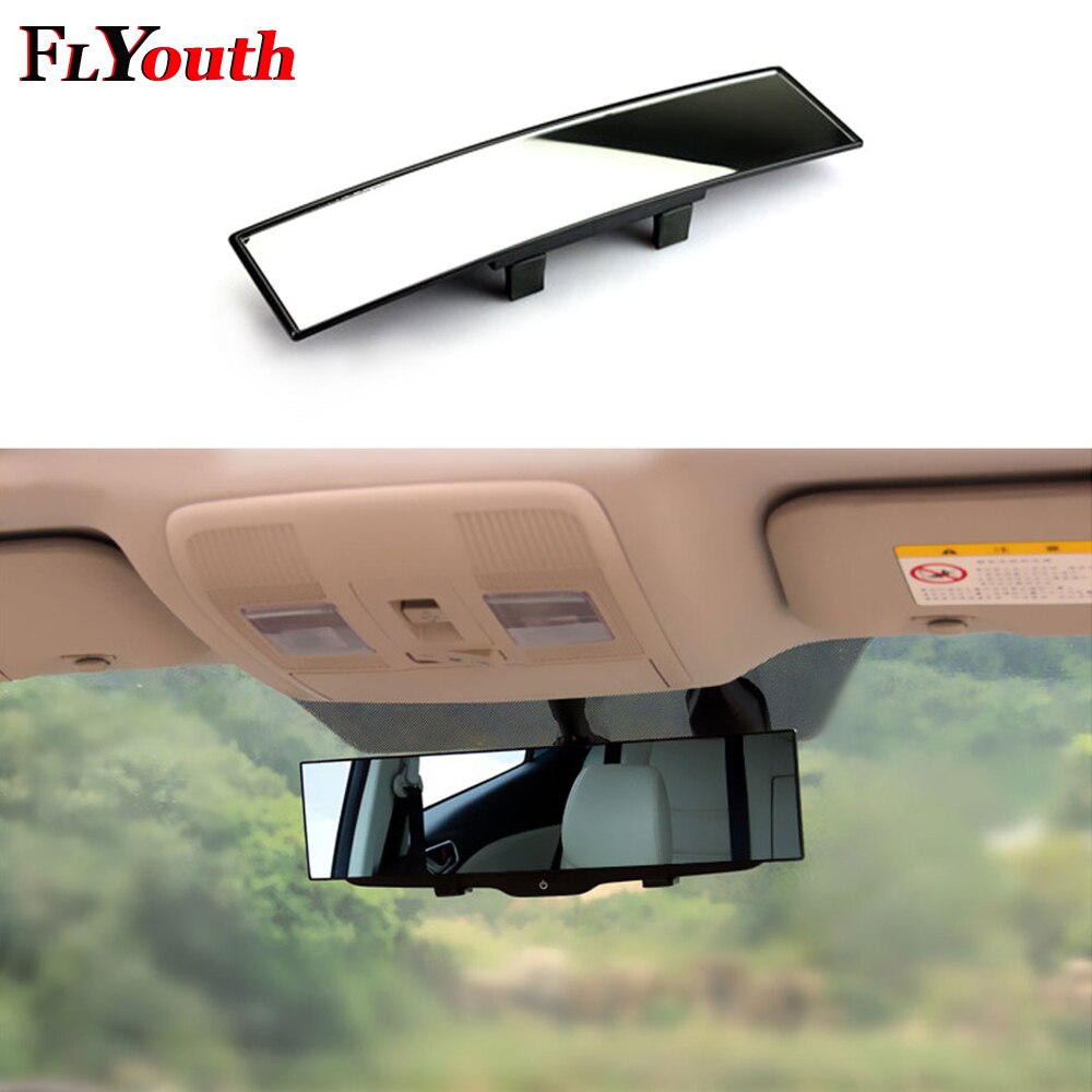 1PC 300mmX65mm Curved Rear View Mirror Universal Wide Angle Rear View Mirror Car Interior Mirrors Rearview Mirror Car Styling