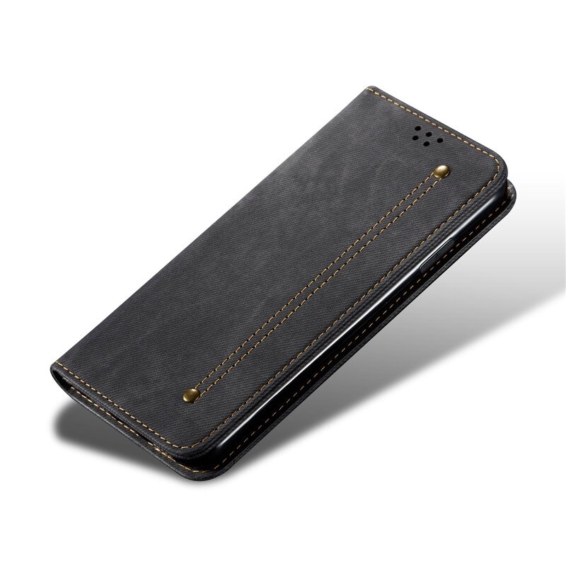 Poco X4 Pro 5G Protective Case Leather Texture Magnetic Book Cover for Xiaomi Poco X4 NFC Flip Wallet Case Poco X4 Pro X 4 NFC: For Poco X4 NFC / Black