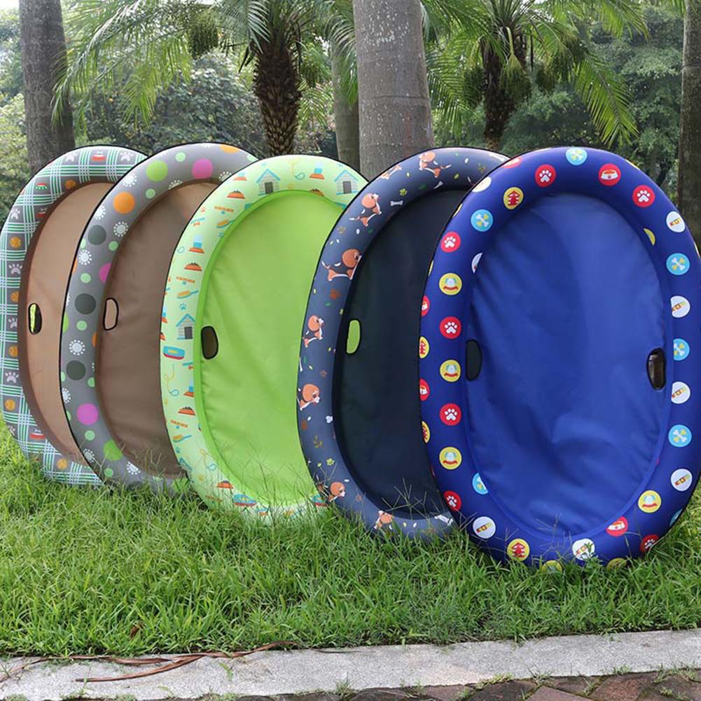 Huis Print Zwembad Huisdier Honden Opblaasbare Drijvende Vlot Water Spelen Kussen