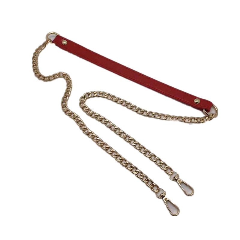 120cm pu metal kæde til skuldertasker pung håndtaske spænde håndtag diy bælte til taske rem tilbehør hardware jern kæde