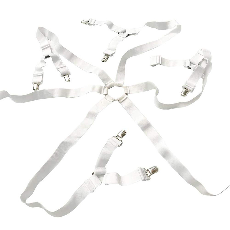 Prześcieradła na prześcieradła paski naciągające 6 stron szelki na prześcieradła elastyczne uchwyty na prześcieradła klipsy na materac pasy na łóżko