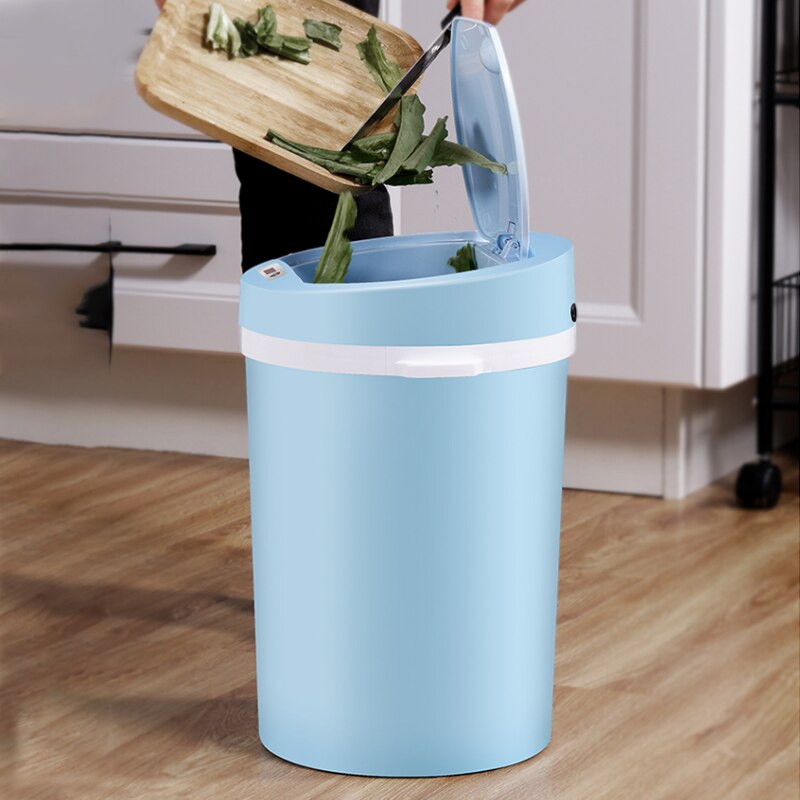 Automatic Sensor Trash Can,16L Big Capacity Touch Free Kitchen Trash Can ,Waste Bin For Bathroom Living Room, USB Charged
