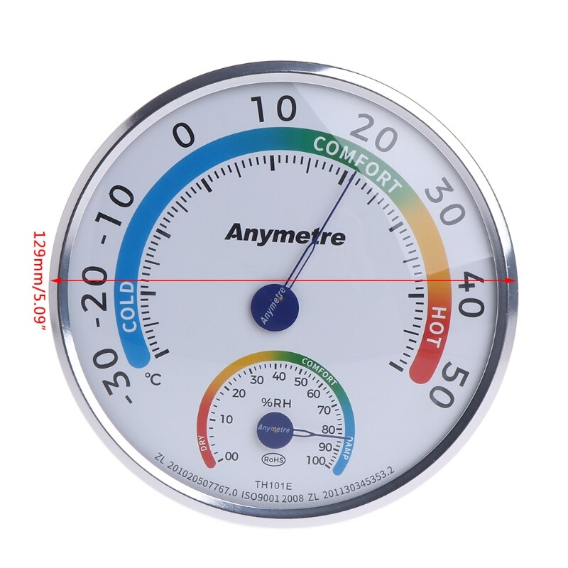 Indoor Outdoor Wet Hygrometer Humidity Home Thermometer Temp Temperature Meter