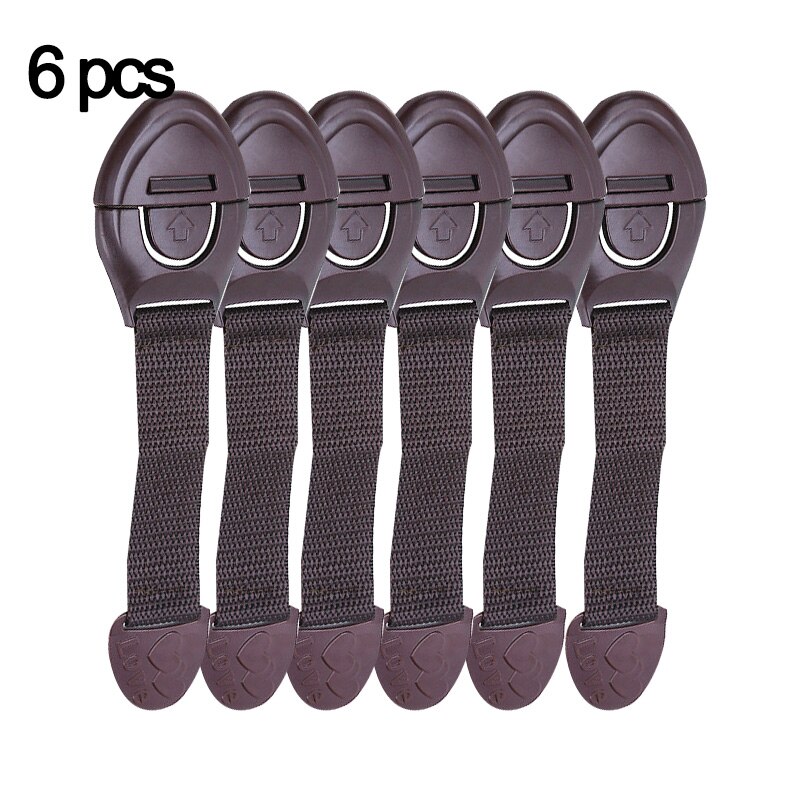 6Pcs/Lot Child Lock Protection Of Children Locking Doors For Children Safety Kids Safety Plastic Protection Safety Toilet Lock: coffeeLove6p