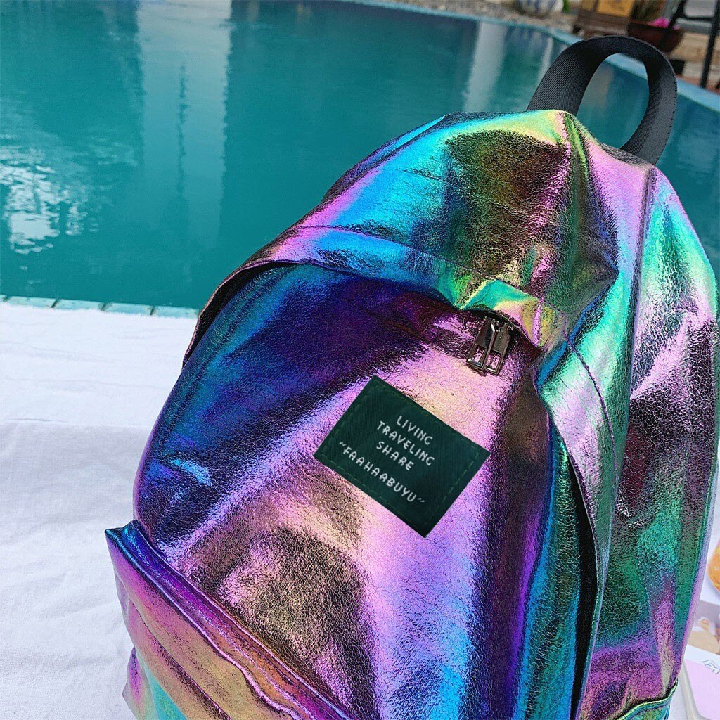 School Backpack Large Capacity Solid Color Waterproof Zipper Casual Backpack School Bag Рюкзак Школьный Женский