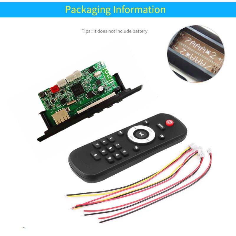 UNISIAN MP5 Digital Video Player HD 1080P Mp5 Mp4 Video Decoder Module Bluetooth/USB/TF/AUX/APE/WAV/MP3 Audio Player