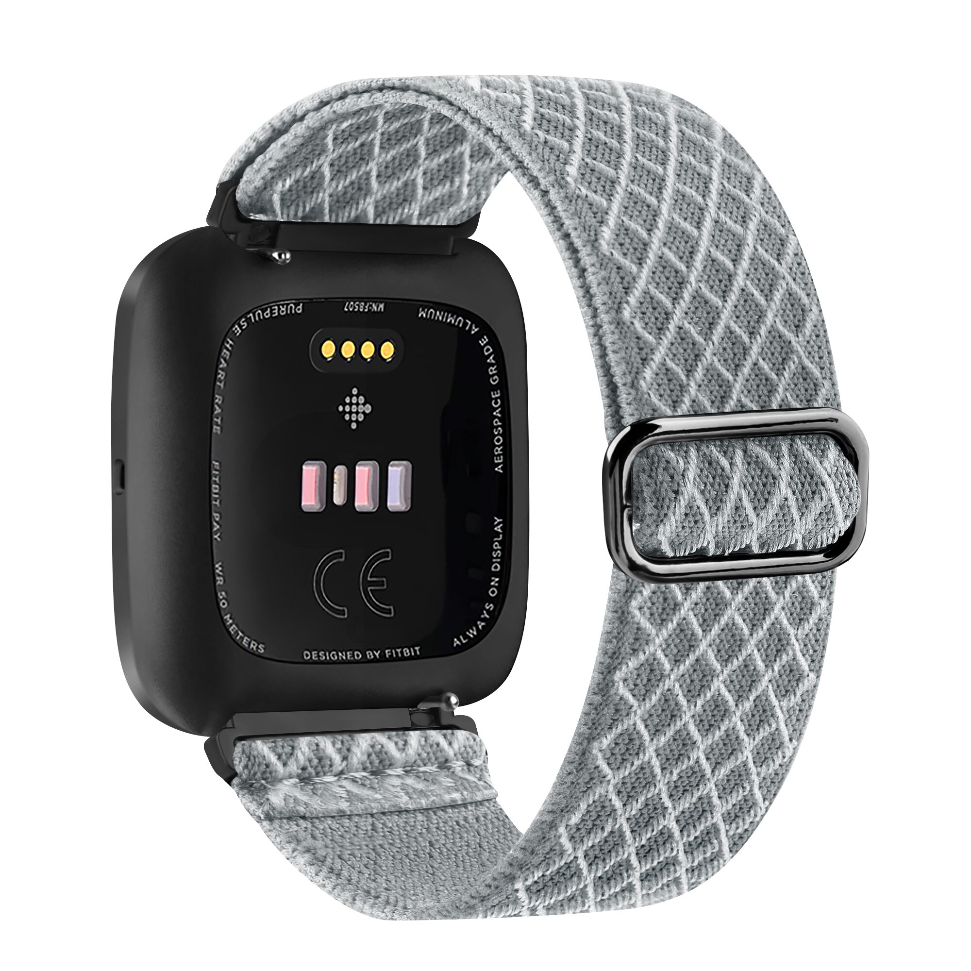 Nylon Band Für Fitbit Versa 2 Band Band Smart Uhr Replacment Armband Einstellbar Atmungs Armband Für Fitbit Versa 2: Light Gray