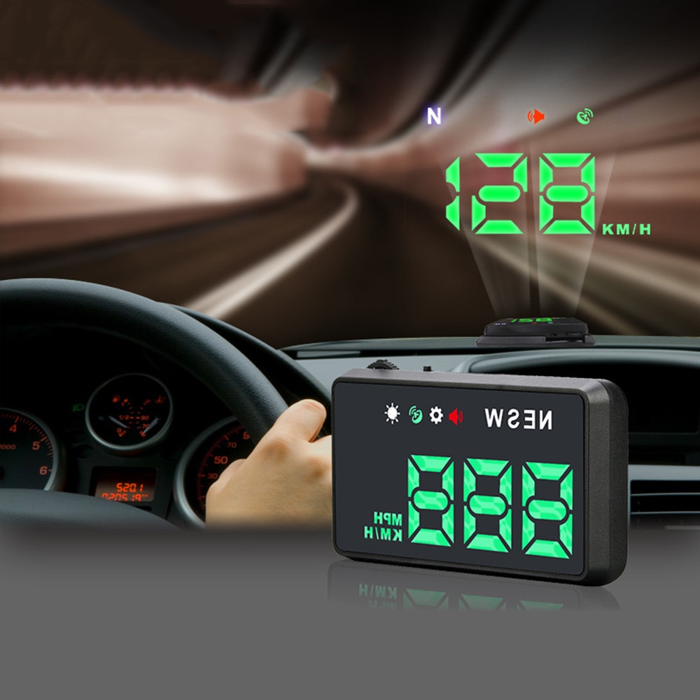 Gps Auto Hud Hud Auto Head Up Scherm 3.5 Inch Hd Display Car Head Up Display Snelheidsmeters Projector Universele Styling accessoires