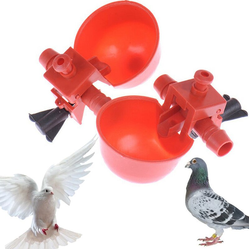 10/5pcs Poultry Water Drinker Cup Bird Coop Feed Cup Chick Hanging Cup Drink Fountains Birds Water Bowl Drink Watering Supplies