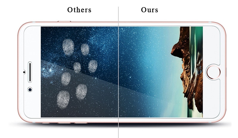 Protector de pantalla de vidrio templado para iPhone, película protectora de vidrio para iphone 5, 5s, 6, 6s, 7, 7p, 8p, x, xr, adhesivo