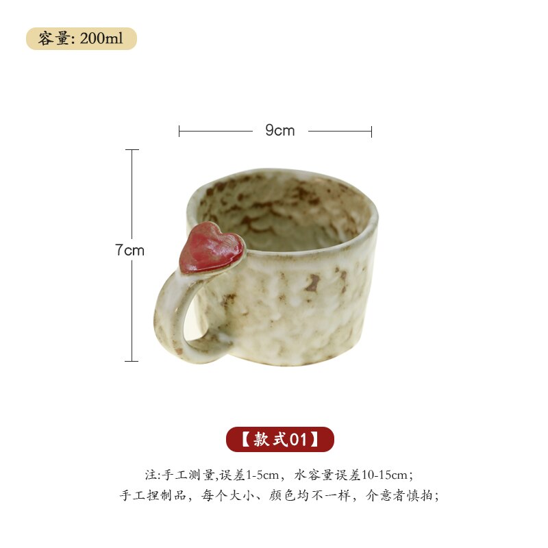 Japanese Ceramic Tea Cup Set Cute Coffee Cup Set Reusable Crockery Kubek Drinkware EB50BD