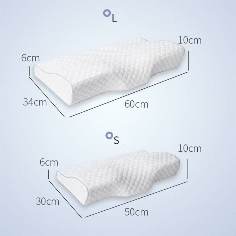 Almohada de espuma de memoria ortopédica contorneada para el dolor de cuello, almohadas cervicales para relajarse, almohada para el cuidado de la salud Cervical de mayor