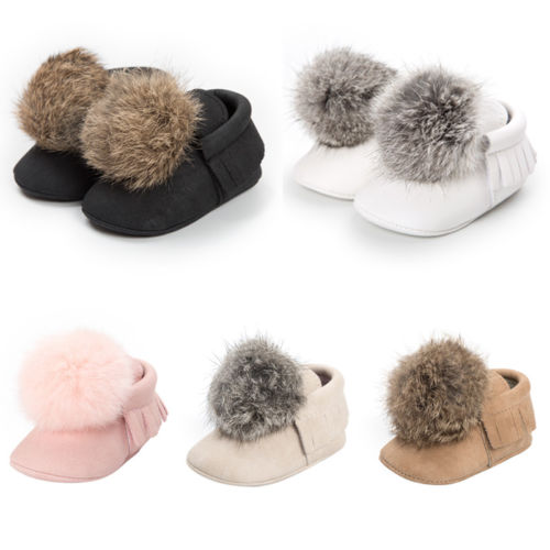 Bebé niños niñas zapatos bola antideslizante lindo zapatillas de invierno de bebé Niña Zapatos casuales zapatos