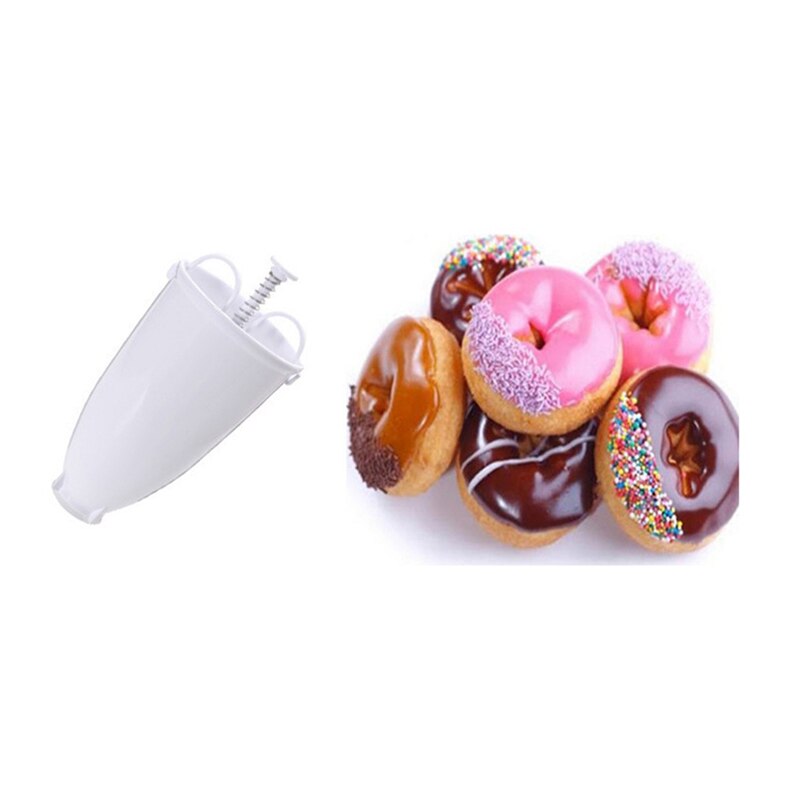 Molde de rosquilla fácil dispensador de gofres Manual máquina portátil para hacer rosquillas molde torta cocina pastelería herramienta para hornear DIY