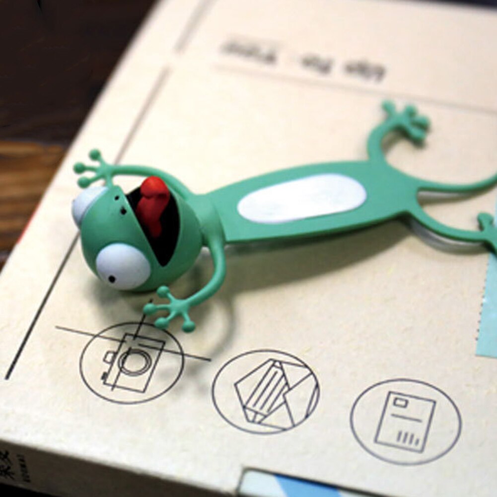 1 pièces 3D stéréo dessin animé marqueur animaux signets drôle étudiant école papeterie enfants signet pour les activités de fête