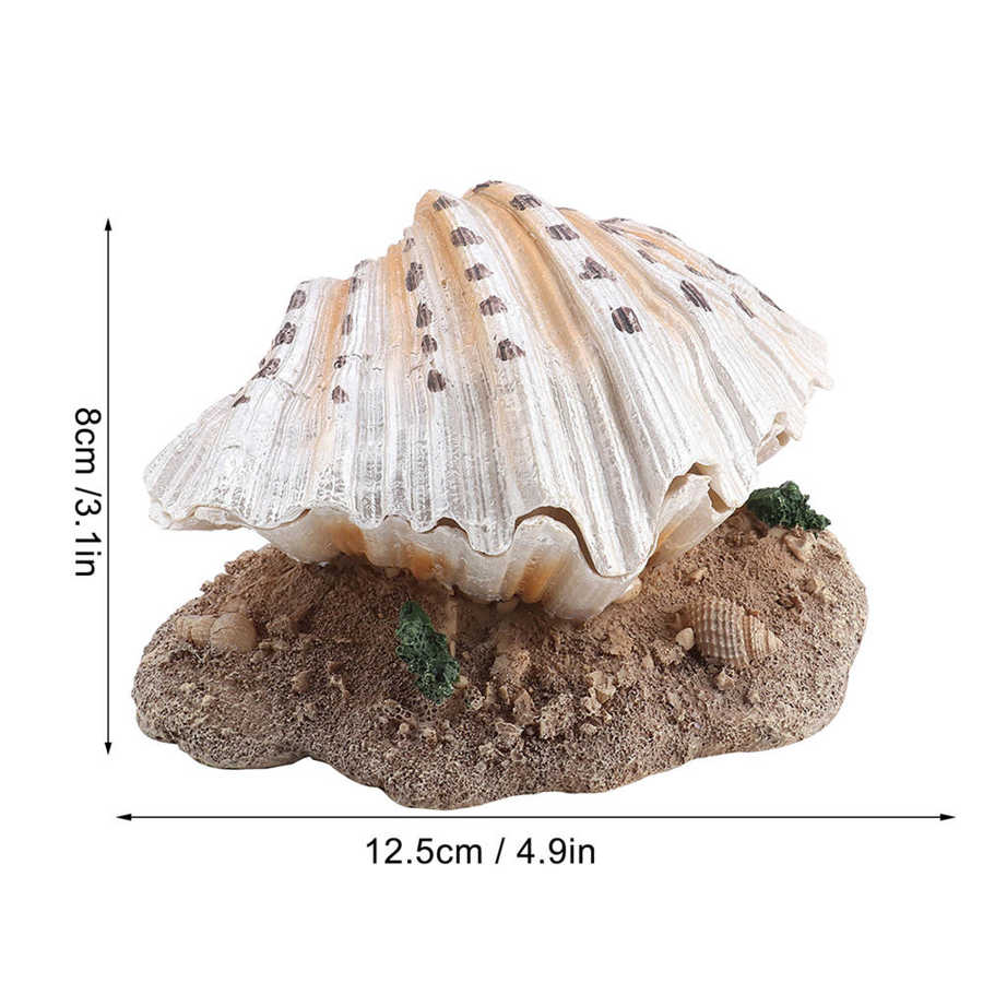 Barboteur en perles de coquillage pour Aquarium, ornement artificiel pour faire des bulles d&#39;air en corail