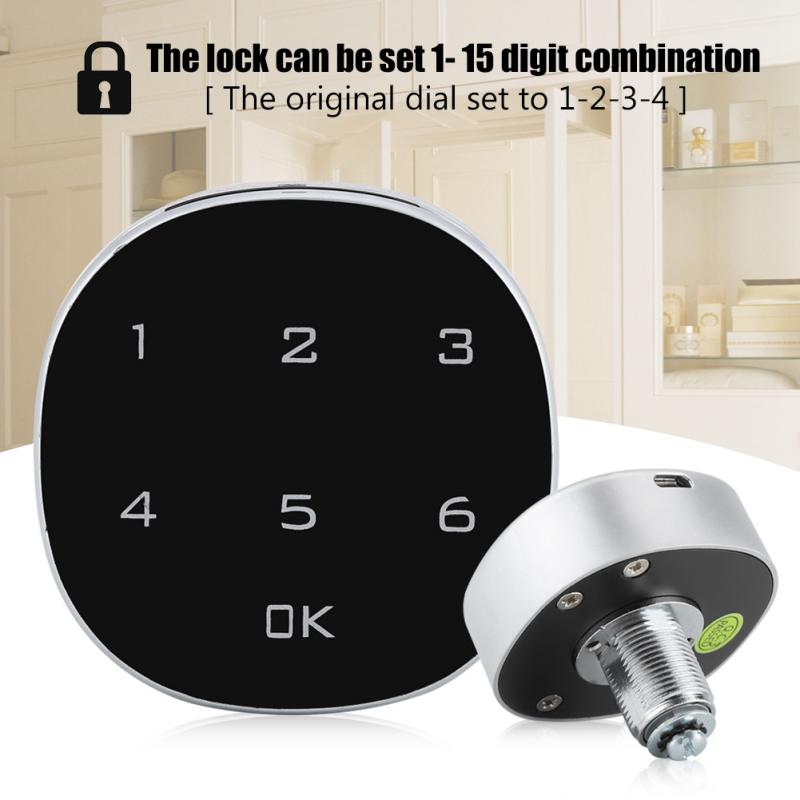 Digitale Zinklegering Wachtwoord Code Lock Combinatie Cam Elektronische Kast Lock Keyless Wachtwoord Veilig Slot Voor Meubels