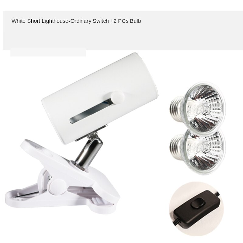 Tortoise Tanning Lamp Full Spectrum Sun Lamp Uvb Turtle Tank with Uva Heating Calcium Bulb Climbing Pet Back Photo Three In One: D-Ordinary switch