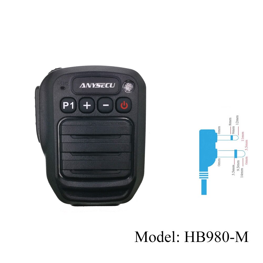 Bluetooth Microphone HB980 K Adaptor or M Adaptor for UV-5R UV-82 Walkie Talkie or TC600 TC620 TC518 two way radio: HB980-M