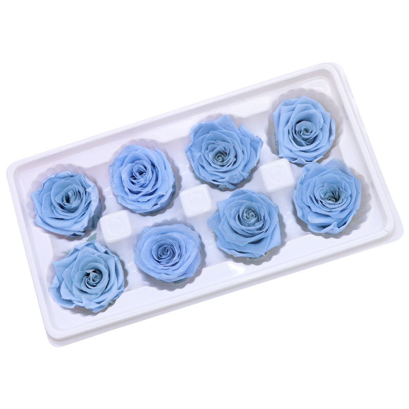 8 Stks/doos Bewaard Rose Bloemen Onsterfelijke Rose 5Cm Diameter Moeders Dag Diy Bruiloft Eeuwige Leven Bloem Materiaal