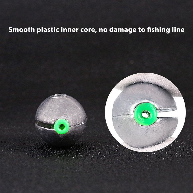Plomos de plomo en forma de oliva con tubo de plástico, cambio rápido, 2g-50g, pesas de plomo abiertas con escala, accesorios de herramientas de pesca en el océano