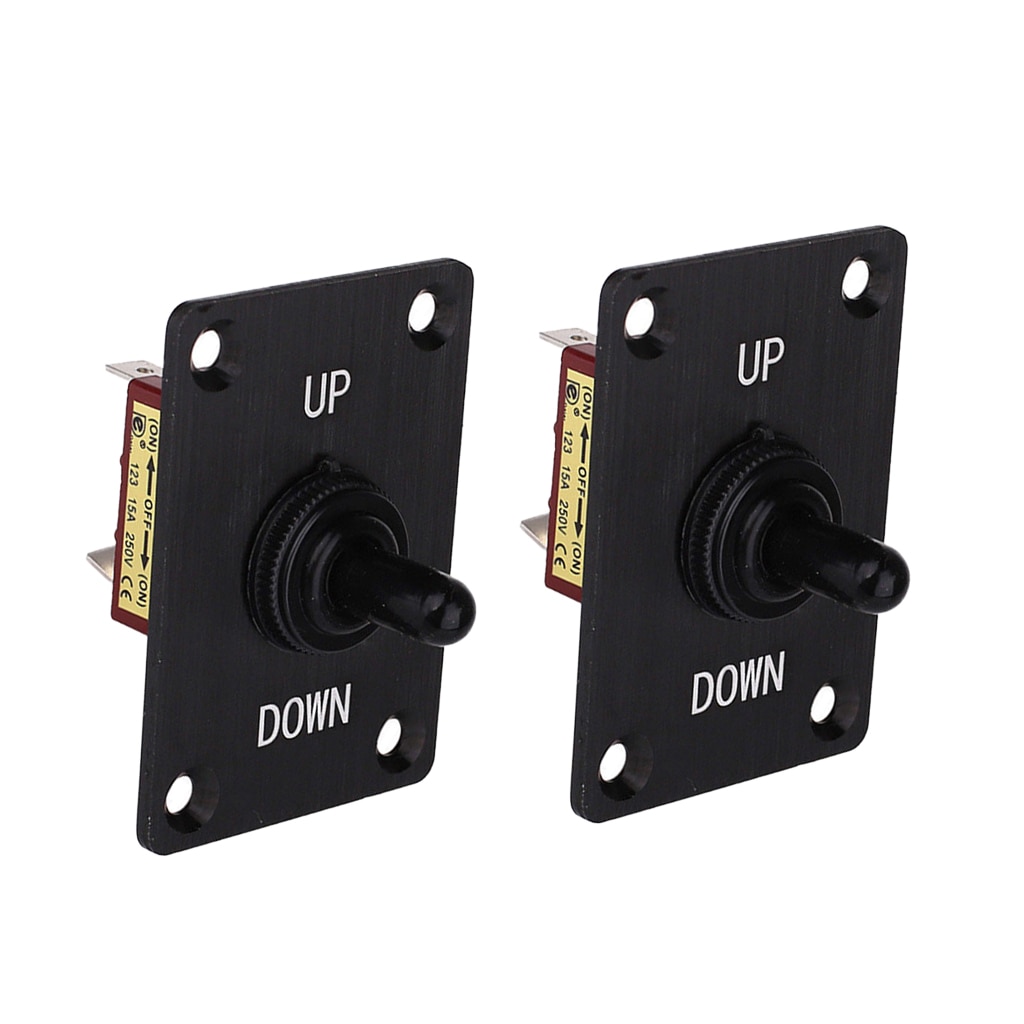 2xTrim Tab interruptor 3 Pos abajo momentáneo On/Off/momentáneo en barco Marina 12V 24V 15A impermeable
