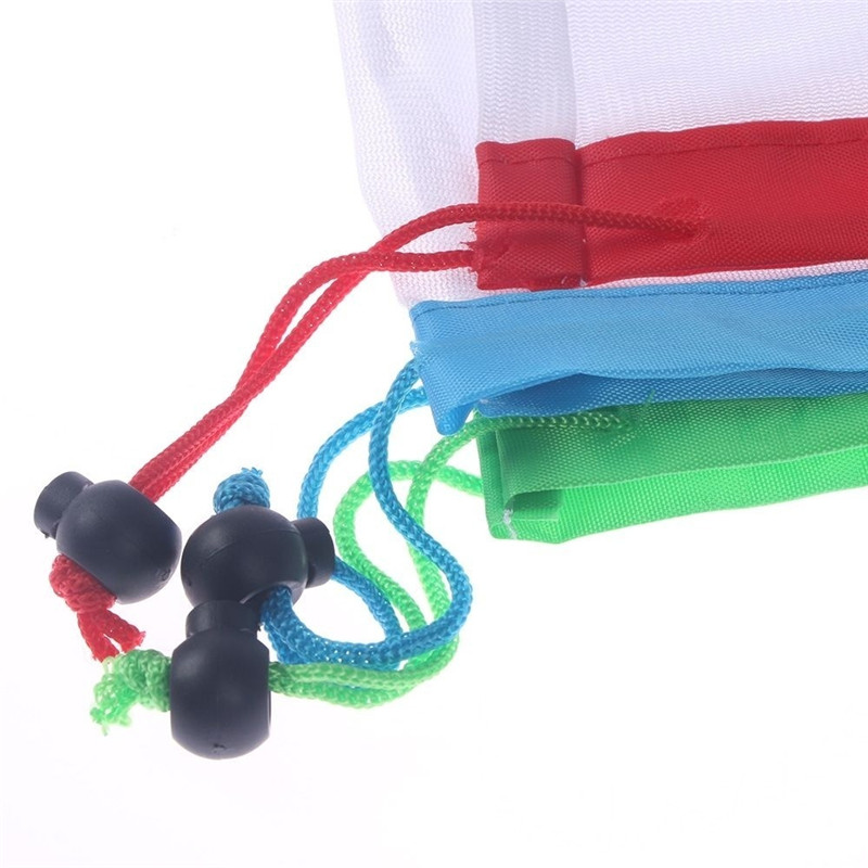 Torba na owoce i warzywa torba na różności narysuj kieszeń torebka wielokrotnego użytku siatka poliestrowa torby robić przechowywania ochrony środowiska