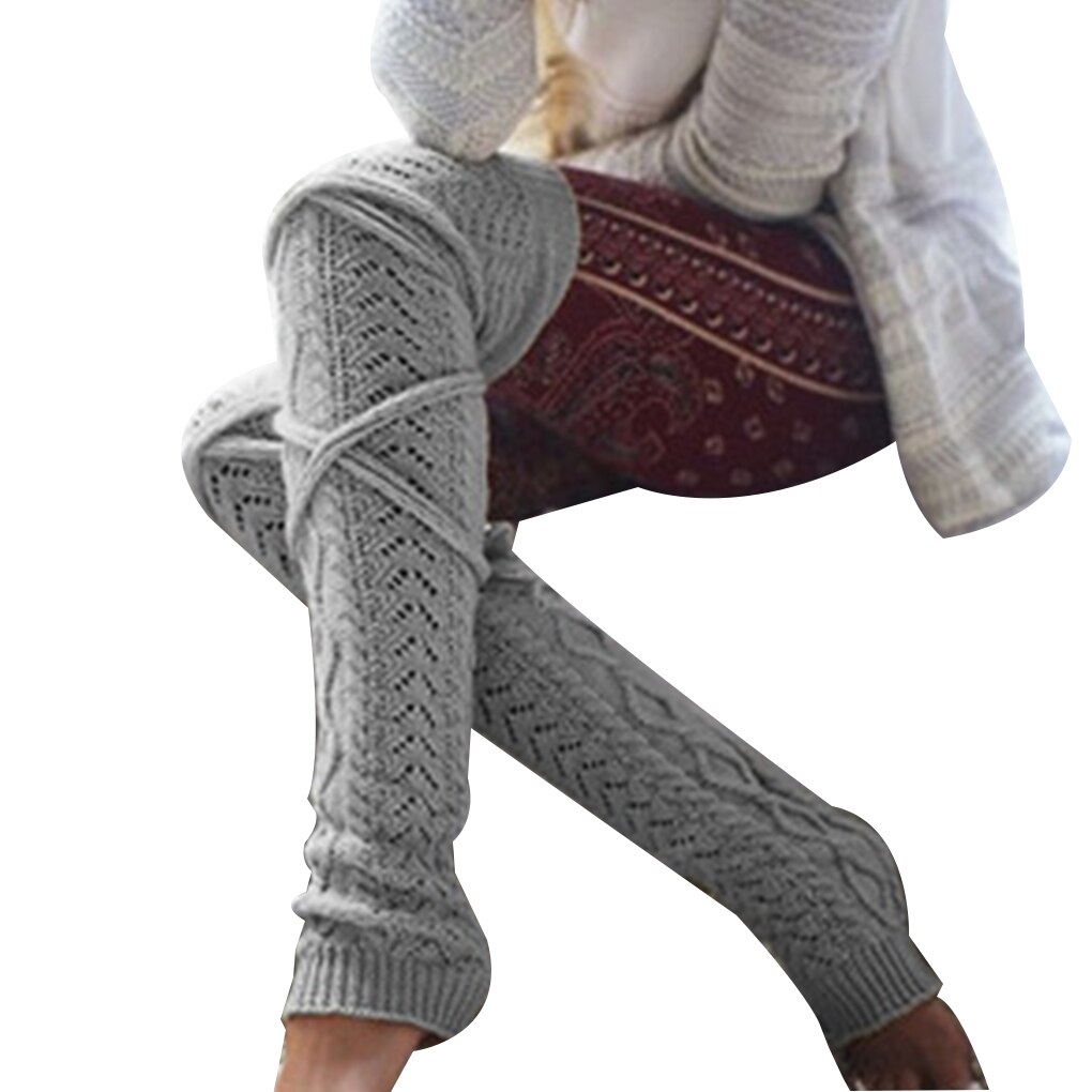 String kvinnor sticka tålös tjej vinter lår höga leggings stövlar strumpa: Nr .4