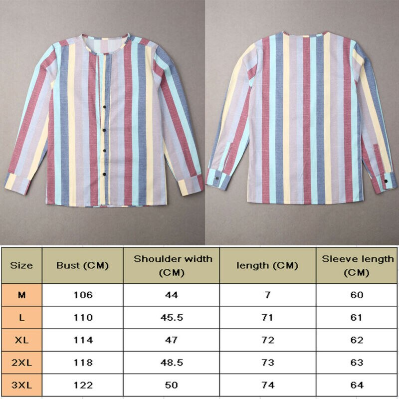 Herre linned v-hals langærmet basic tee t-shirt afslappet toppe bluse