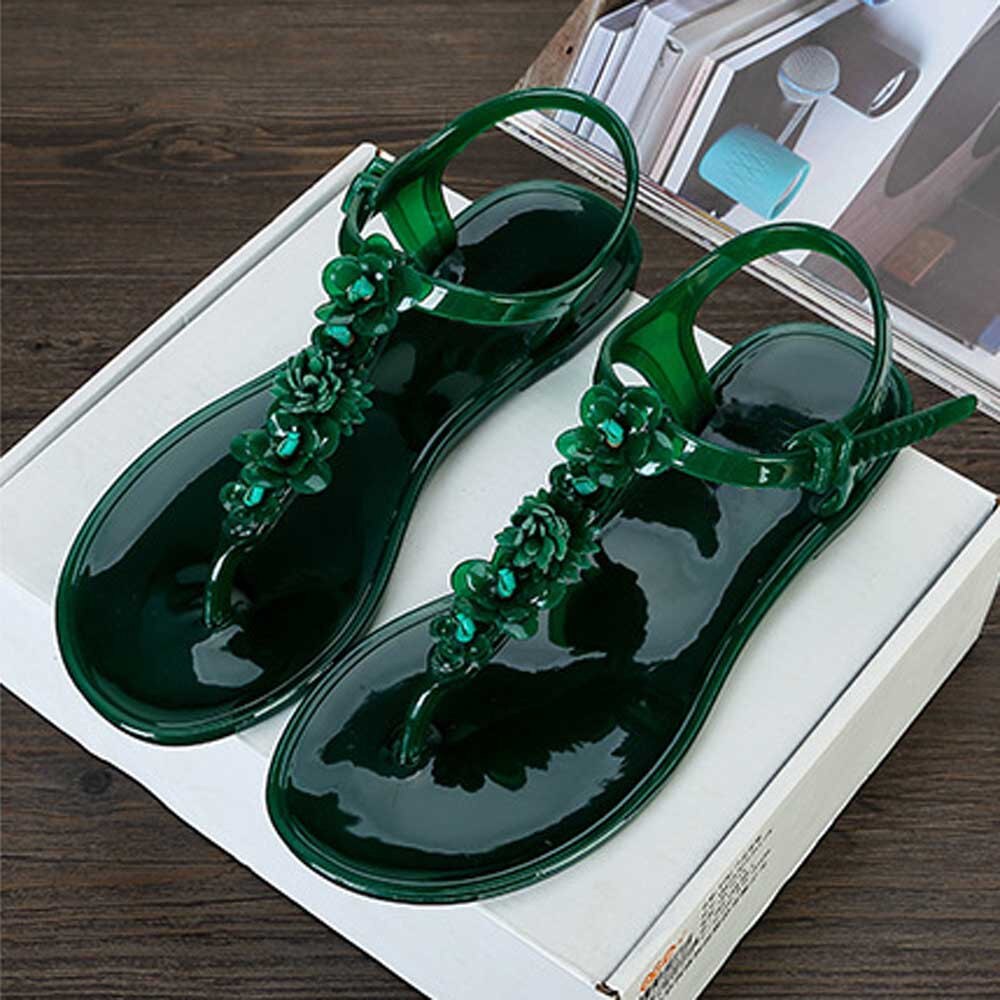 Sandalias Planas Para Mujer - Estilo Bohemio, Tiras Ajustables, Suela De Goma Y Punta Abierta