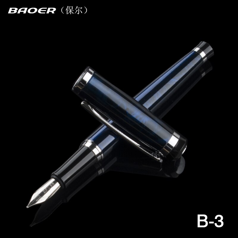 Baoer 508 Sneeuw Blauw Kantoor Medium Nib Vulpen Nieuw: Q