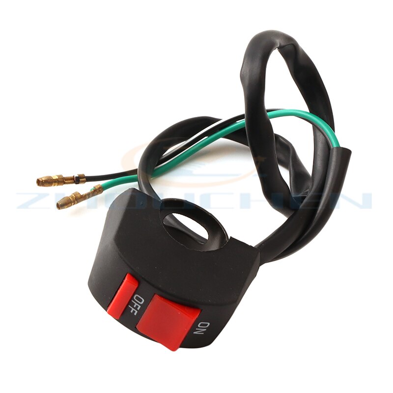 Interruptor de encendido de corte apagado, botones de encendido para motor de luz Mini Moto Quad Pit Bike ATV 22MM, 1 ud.