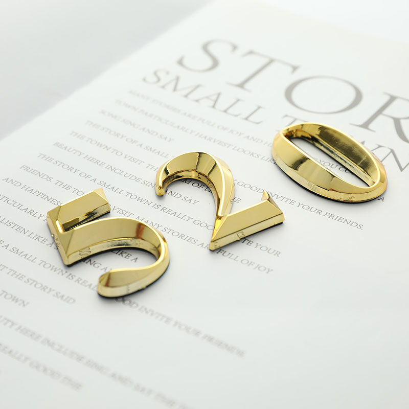 1pc Home Sticker Address Door Label Bronze Modern House Number Digital 0-9 Hotel Apartment Door Plate House Sign Custom Sign