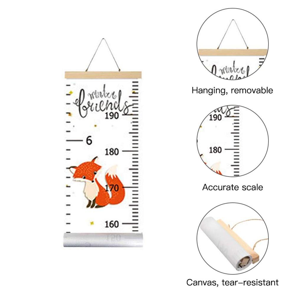 1PCS Kids Growth Wall Chart Height Chart for Child Height Measurement Wall Hanging Rulers Room Decoration for Toddlers