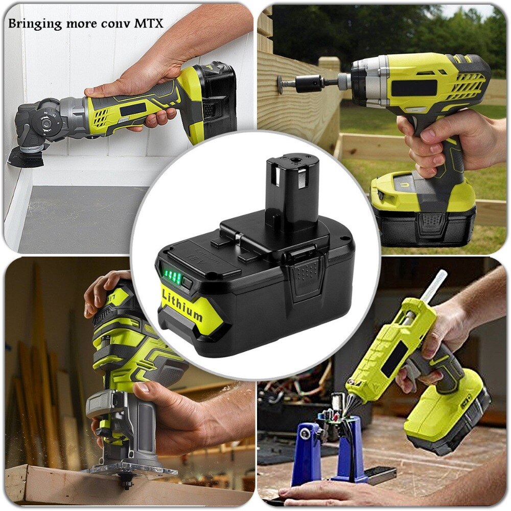 Hohe Kapazität Neue 18V1680 0mAh Li-Ion Für Ryobi Heißer P108 RB18L40 Akku Pack Energie Werkzeug Batterie Ryobi eins +