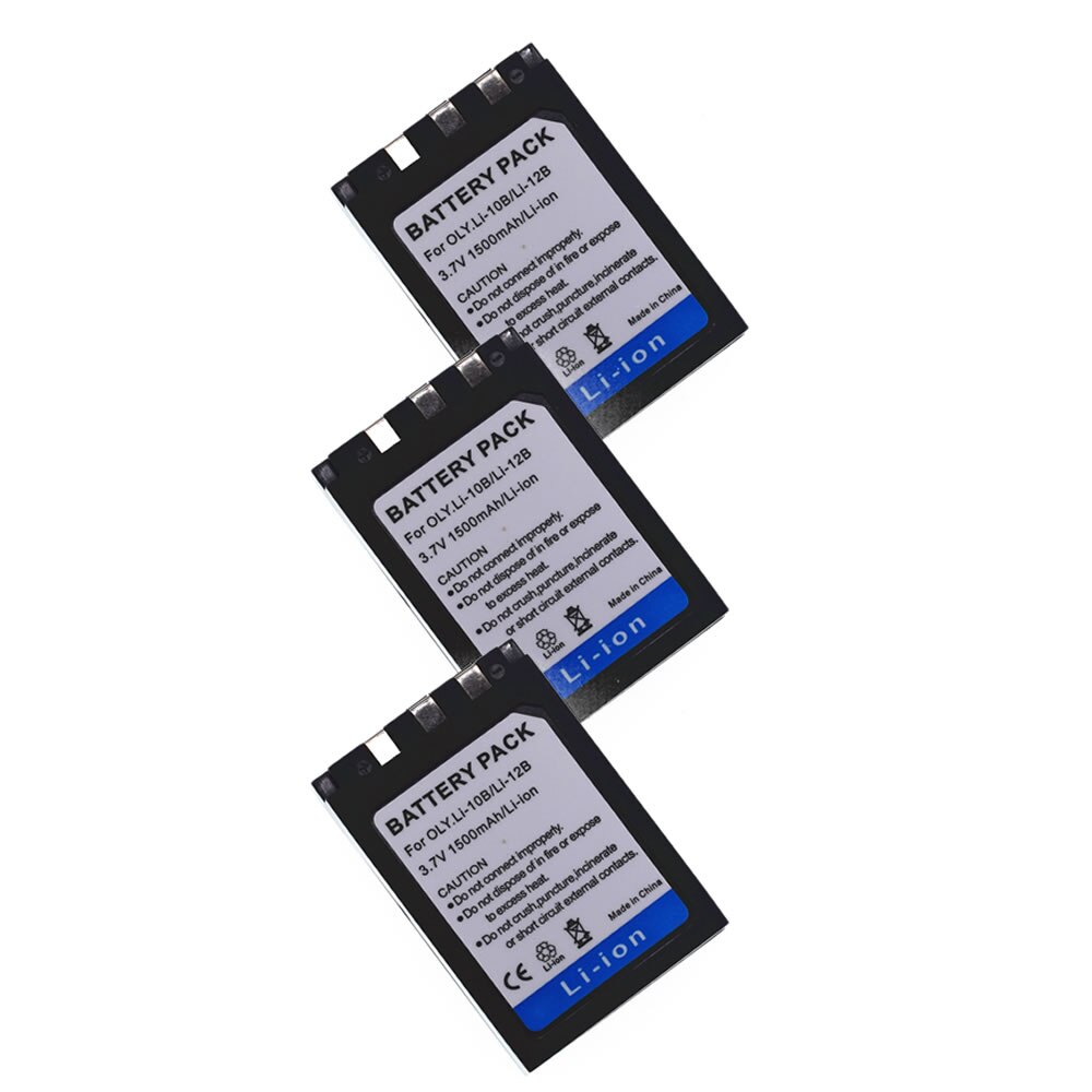 2X Battery Li-10B Li-12B for Olympus c-770 c-765 c-7000 C-50 C-60 Ultra Zoom: 3 Battery