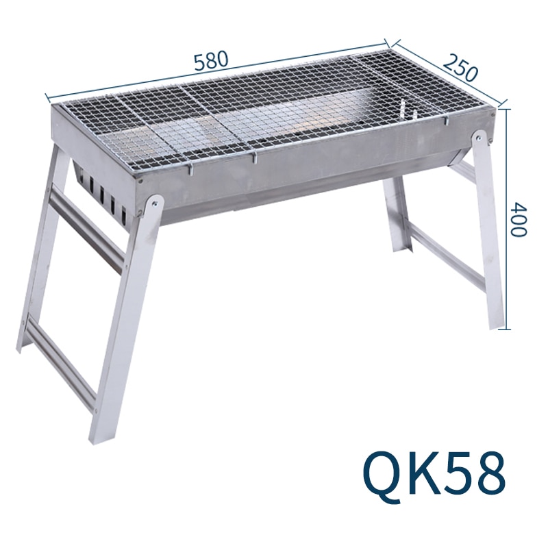Outdoor foldable portable steel charcoal barbecue grill bbq grill
