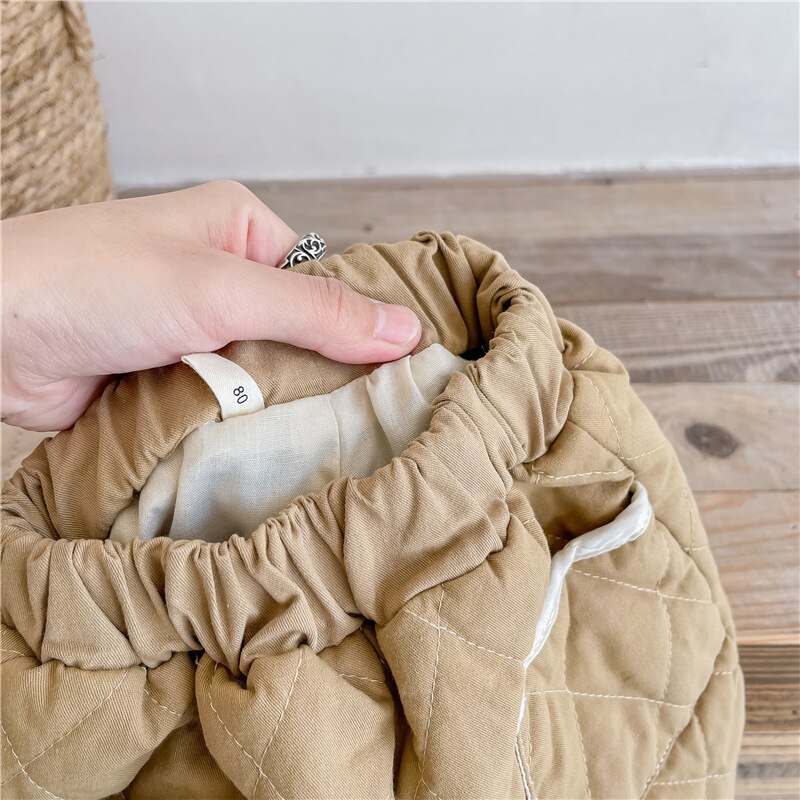 Winter Unisex Kinderen Dikker Warme Broek Effen Kleur Koreaanse Stijl Baby Kids Quilten Zachte Broek