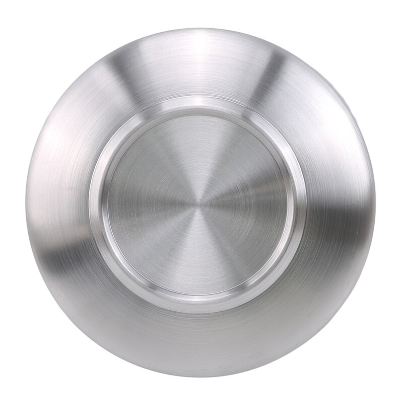 Stainless Steel Dinner Plates Kitchen Serving Dishes Salad Shape Round Plate Cake Dessert Solid Tray Western Steak Round Tray