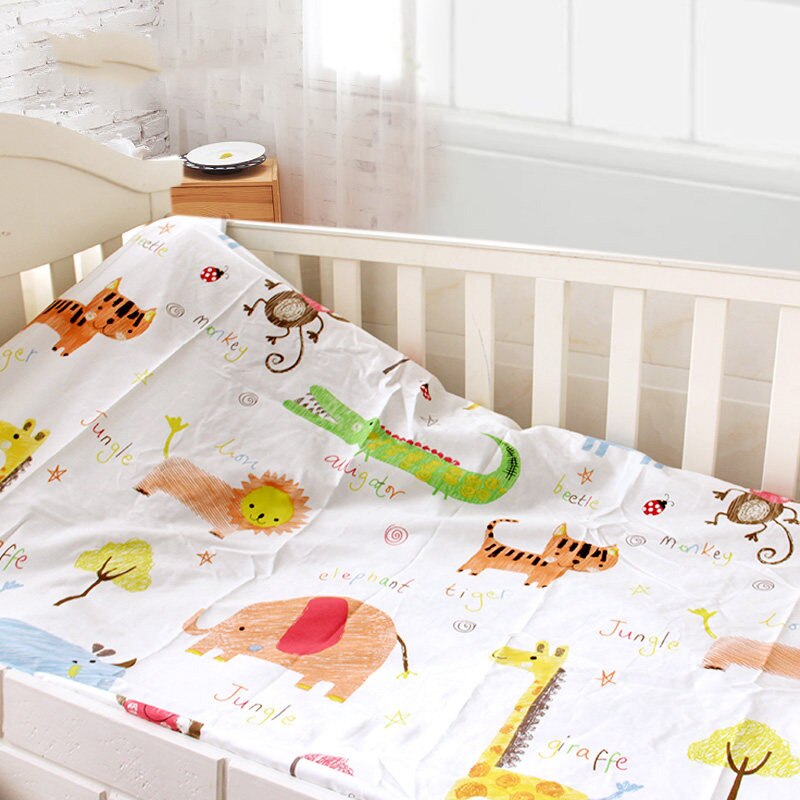 Fisch Muster Baby Ausgestattet Blatt Elastische Baby Cot Matratze Abdeckung Anti Staub Kid Bettdecke Baumwolle Bettwäsche Protector Für Jungen mädchen: conglindadongwu