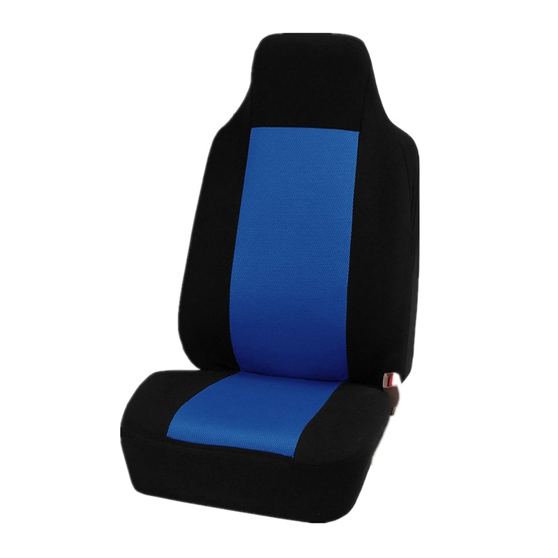 Car Seat Cover Airbag Compatible Ventilation Cloth Seat Protector Cushion Autos Universal Interior Accessories Fit Most Cars: 1 seat black blue