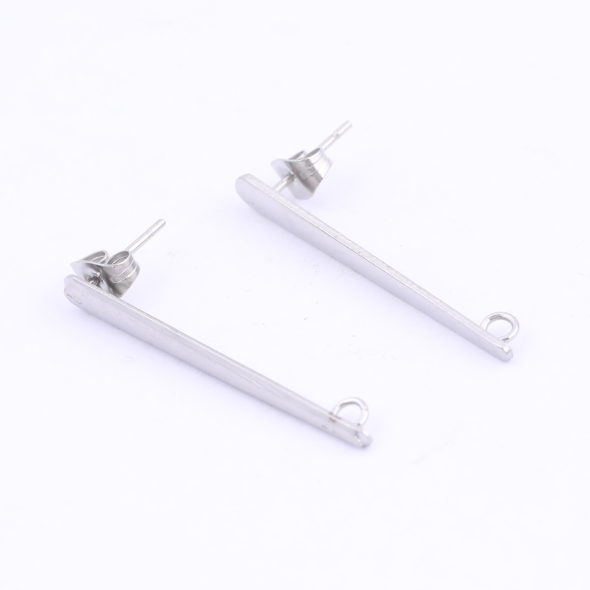 10Pcs Rvs Lange Stok Bar Earring Berichten Vergulde Diy Oor Conectors Voor Sieraden Maken Levert: type 01
