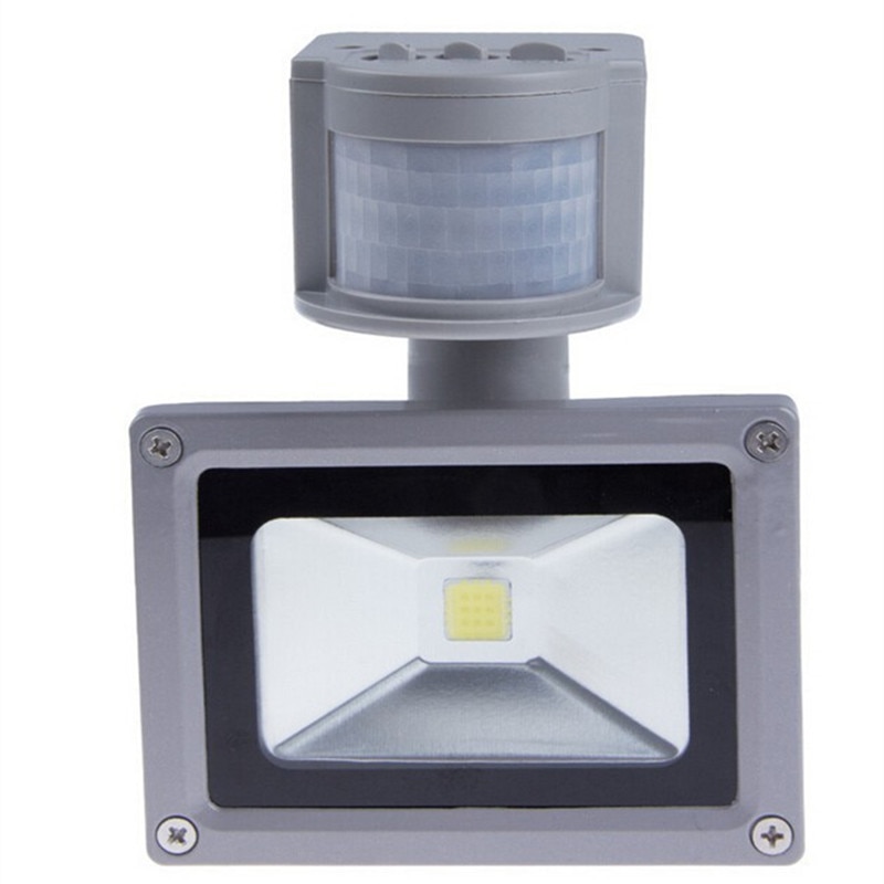 LED Flood light Sensor 10W 20W 30W 50W Outdoor lighting garden lamp 100W PIR with motion detective sensor reflector spotlight