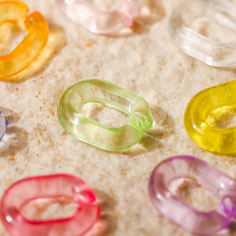 50 st nagelkonst strass oval nyckelring regnbågsfärger 3d nagelhartsberlocker för manikyr nageltillbehör för pysselhantverk