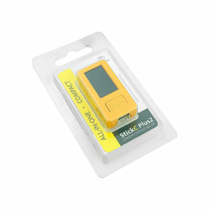 M5Stack officiel M5StickC PLUS2 ESP32-PICO Mini Kit de développement IoT IR et WiFi contrôleur IoT à écran TFTScreen 1.14 pouces: Black