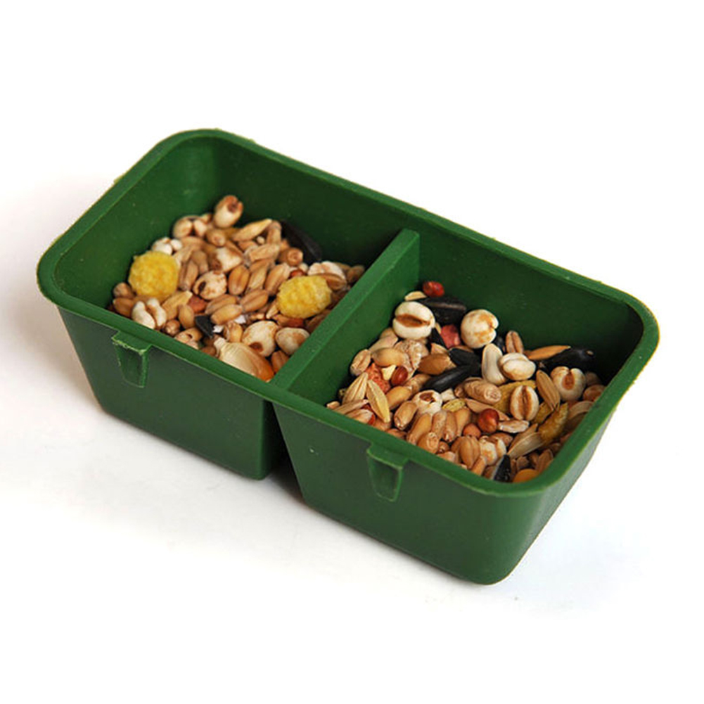Bird Food Feeding Dish Water Seed Feeder Bowl for Parrot Macaw African Grey Budgie Parakeet Cockatiel Conure Finch Cage