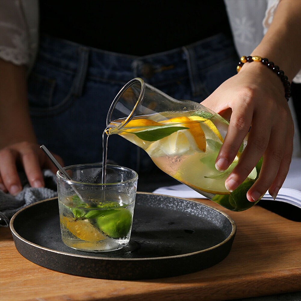 Glazen Water Container Opslag 2 In 1 Nordic Glazen Beker Met Deksel Hittebestendig Hoge Borosilicaatglas Koffie Bier cup Set
