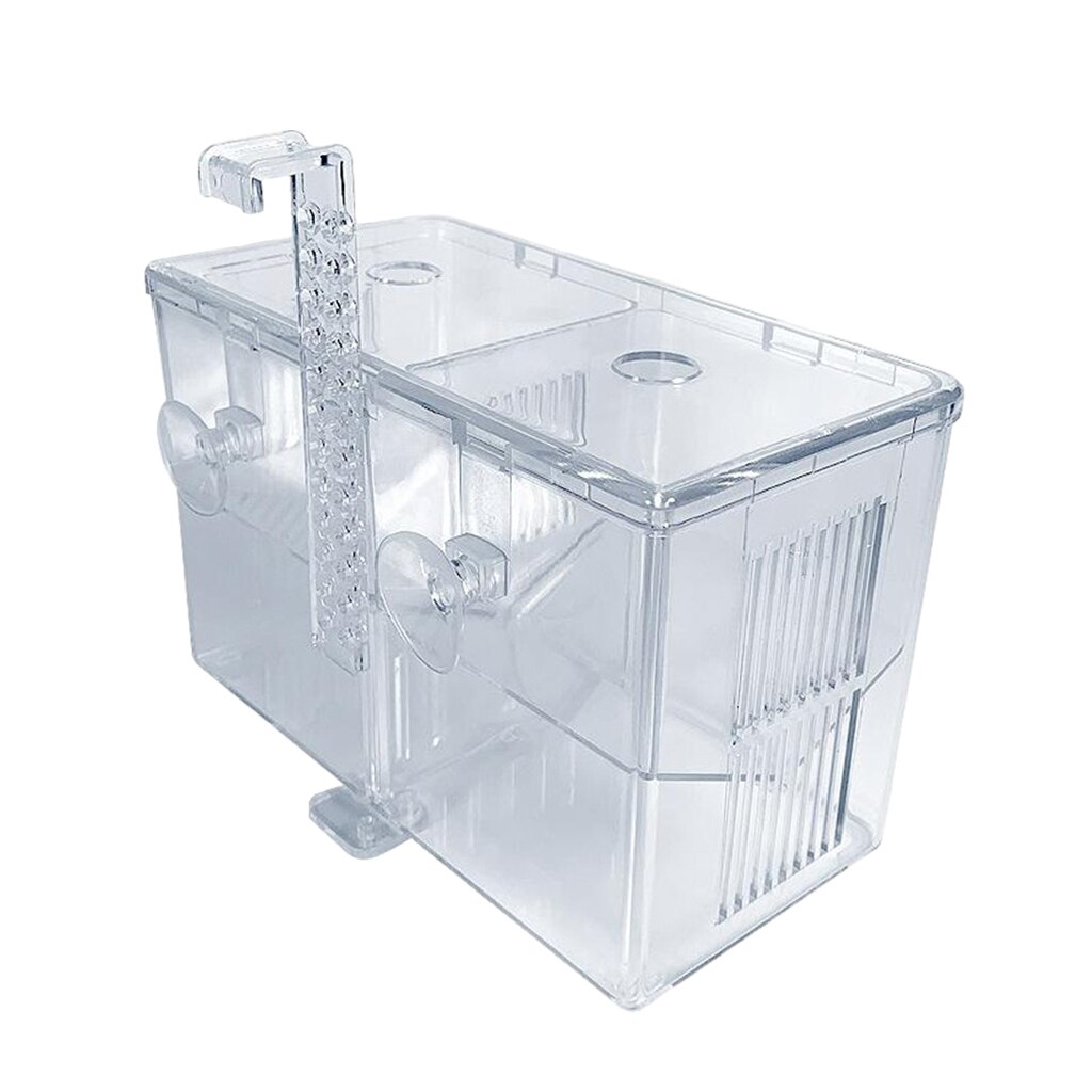 Large Fishes Tank Isolation Box Guppy Breeding Box Small Fishes Fry Isolation Net Acrylic Aquarium 30x20x20cm
